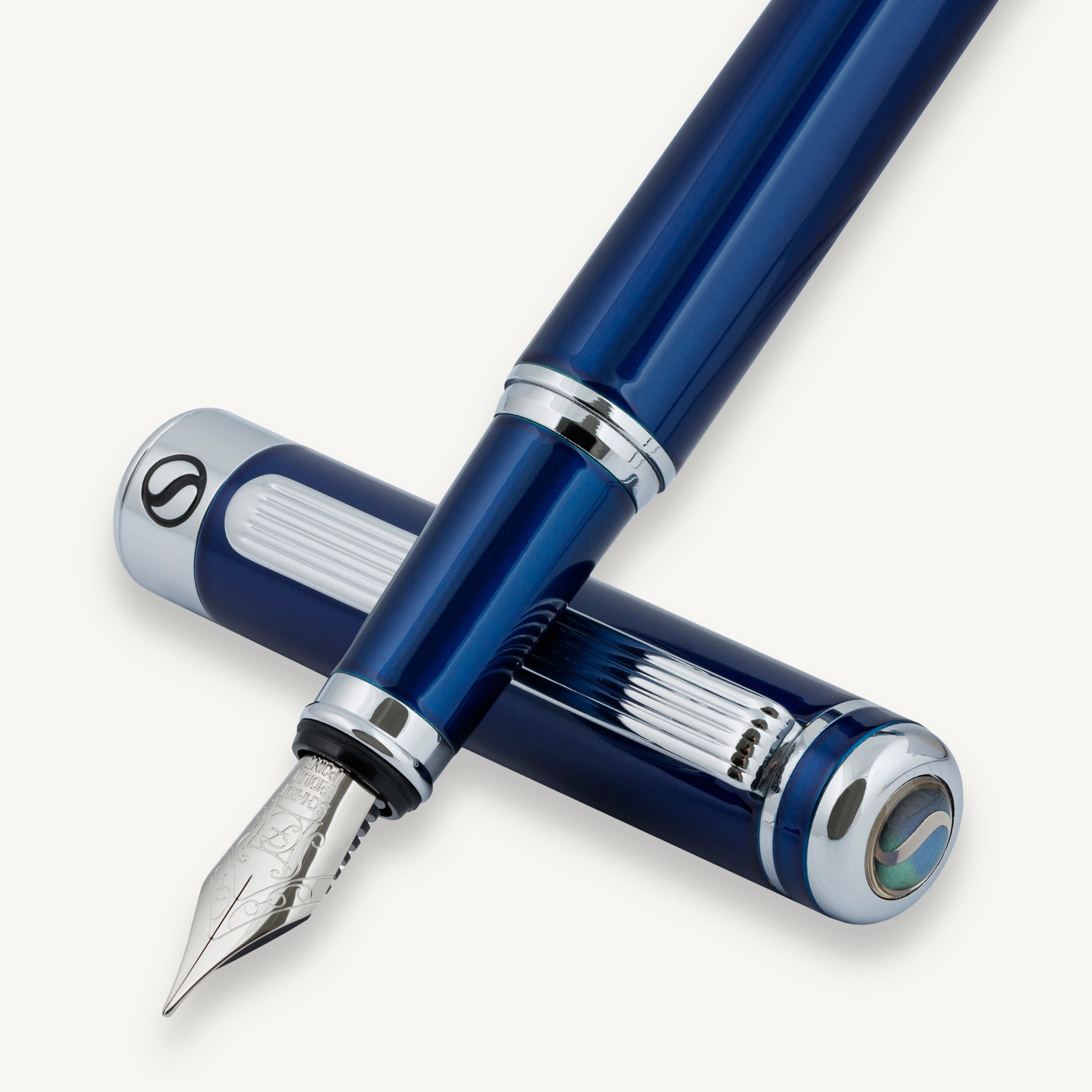 Classic Midnight Blue Fountain Pen - Fine Nib