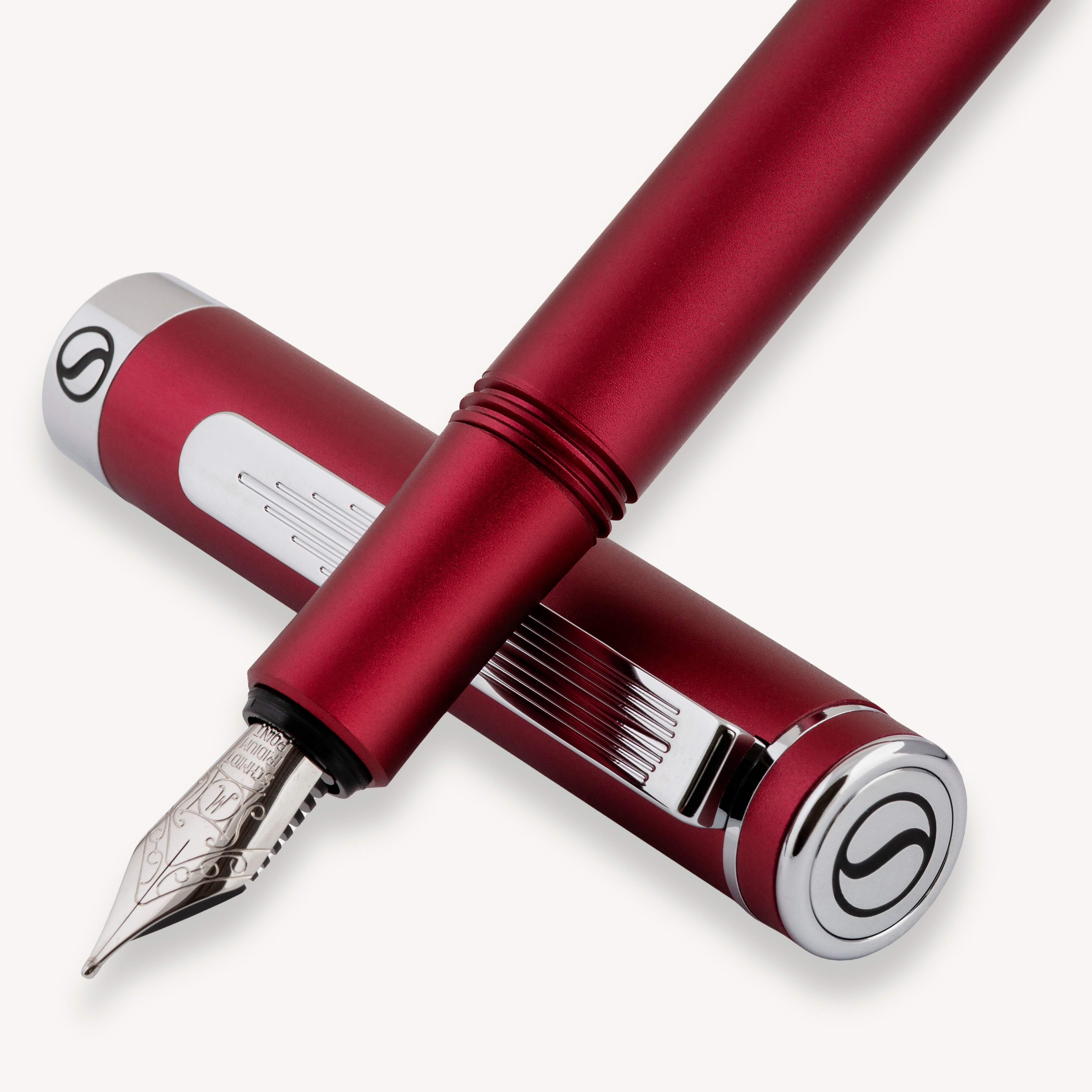 EDC Matt Red Fountain Pen - Medium Nib