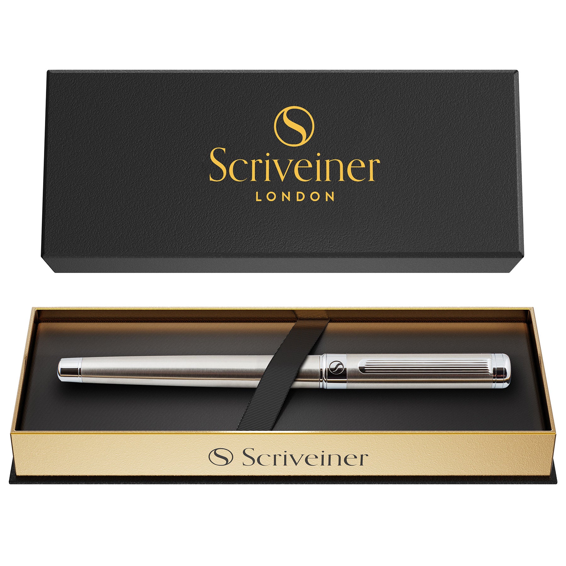 Scriveiner Classic Stainless Steel Rollerball Pen