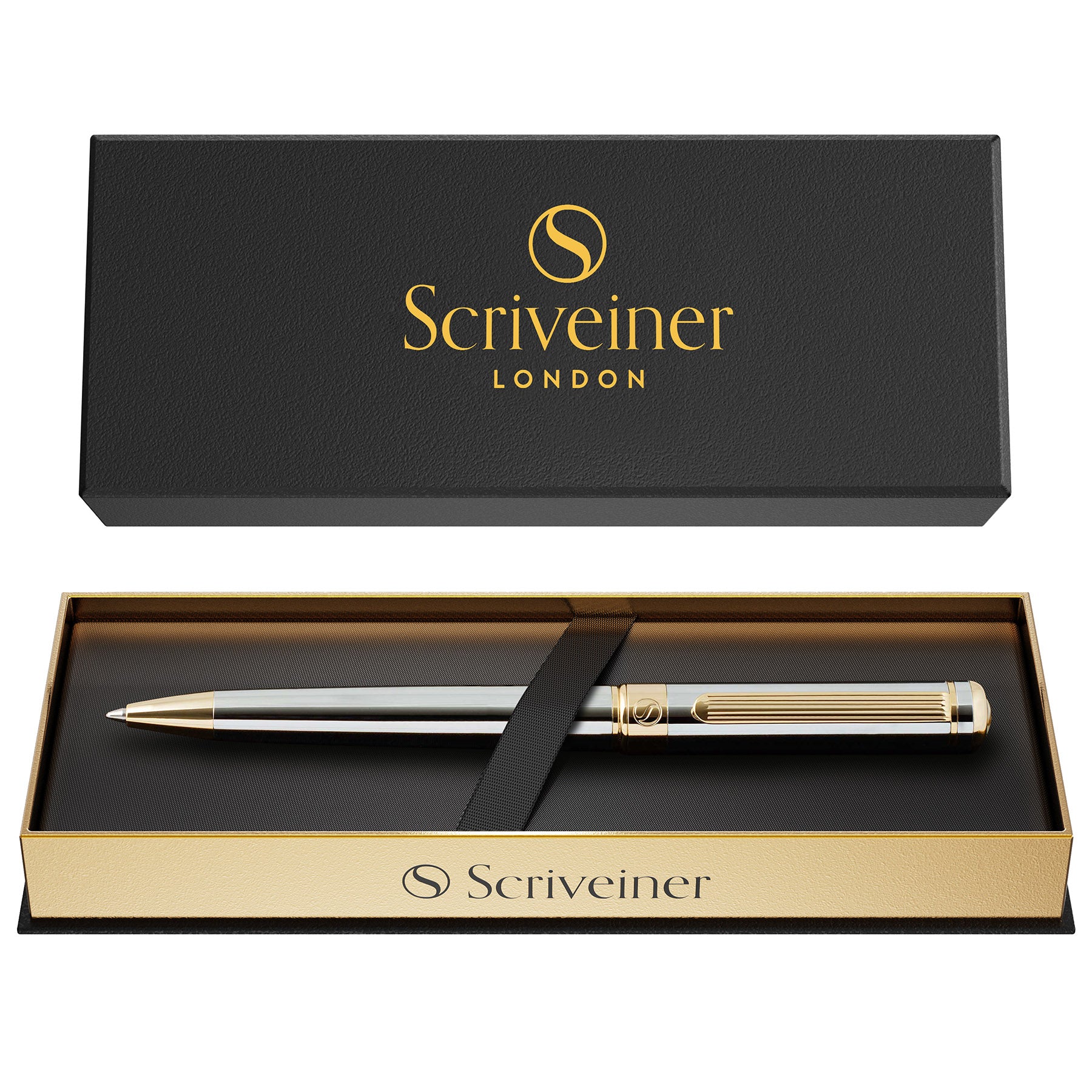 Scriveiner Classic Silber Chrom-Kugelschreiber