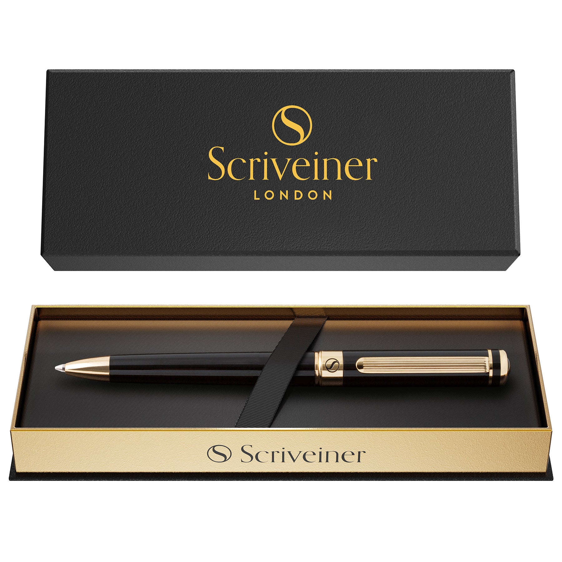 Scriveiner Classic Kugelschreiber aus schwarzem Lack