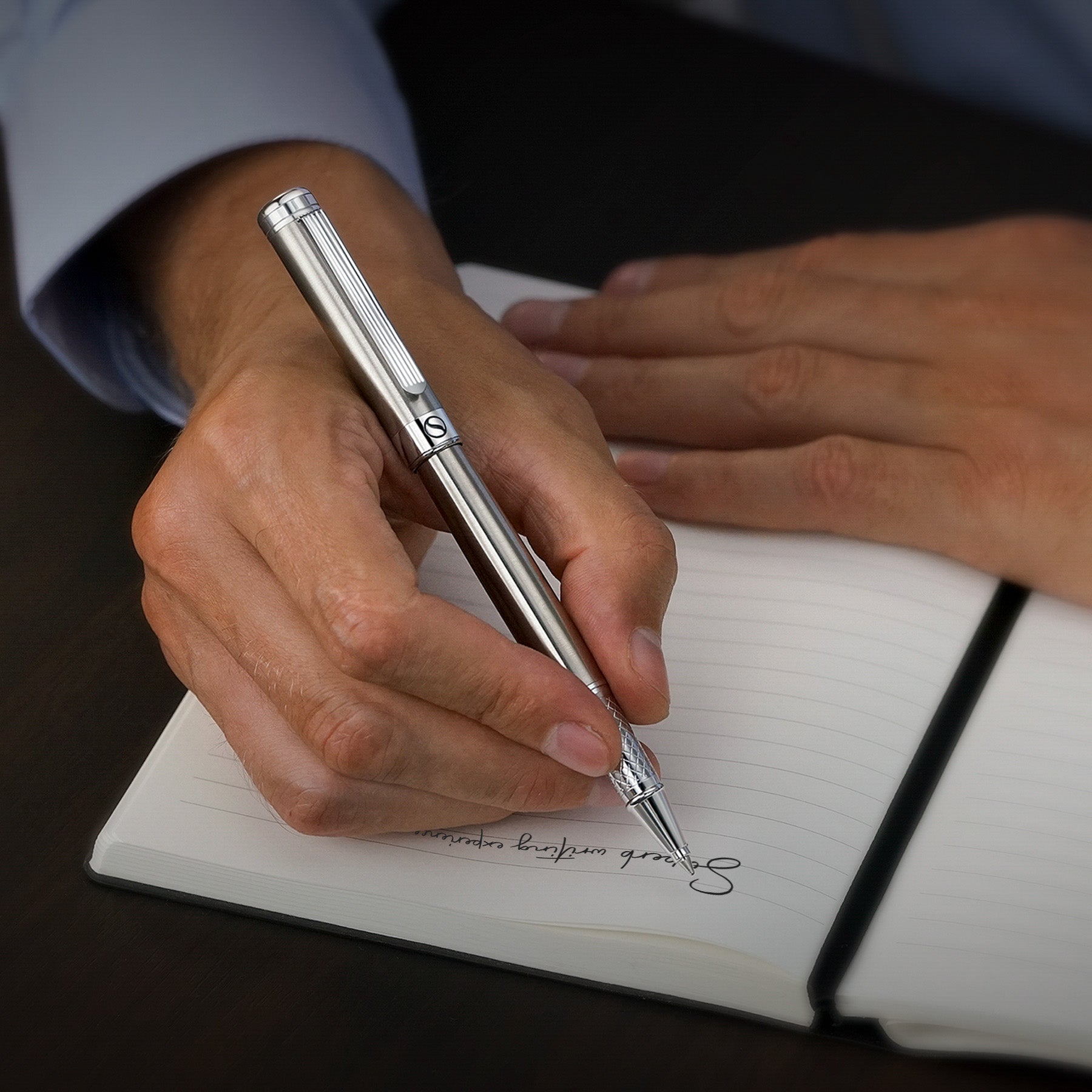 Scriveiner Classic Stainless Steel Rollerball Pen