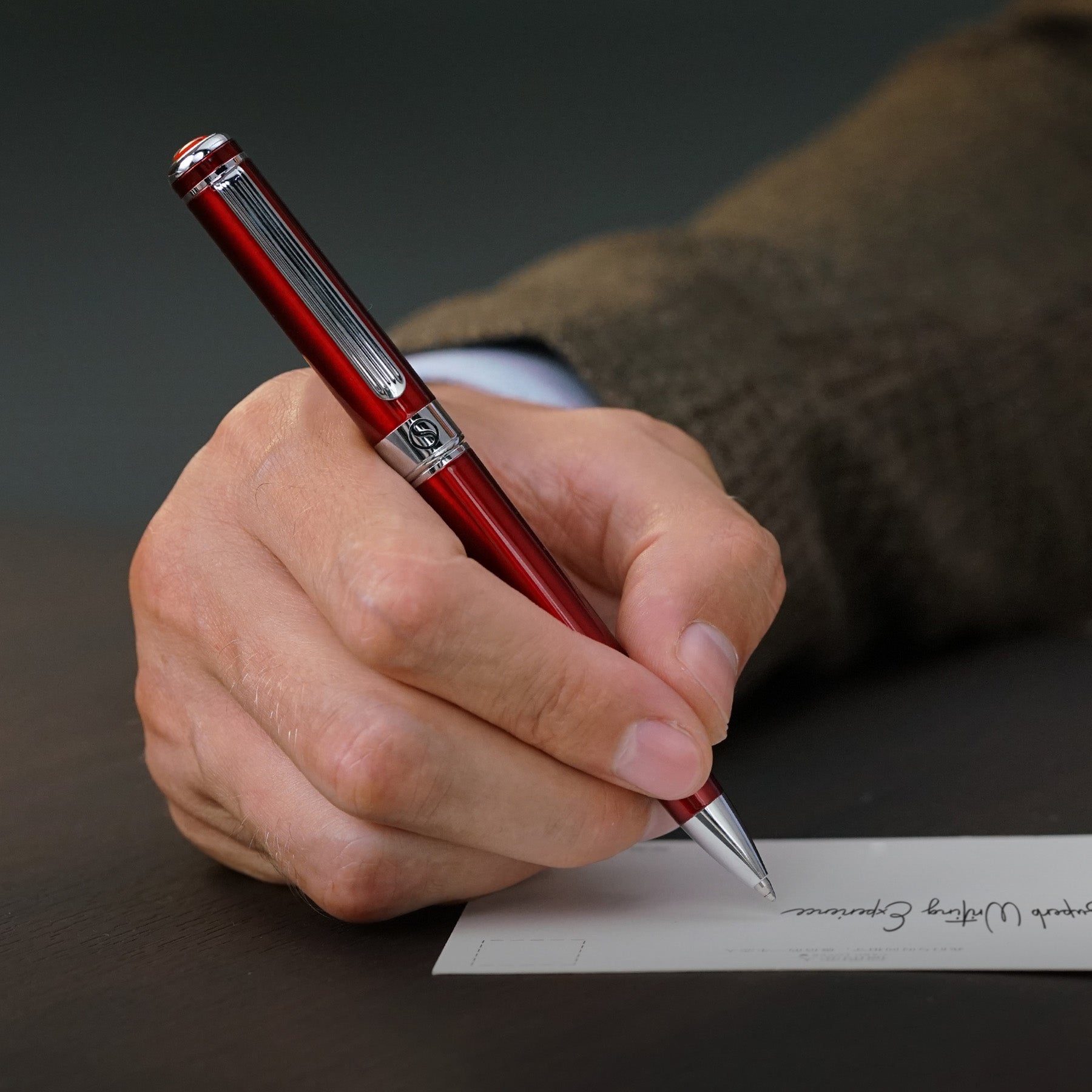 Classic Crimson Red Ballpoint Pen