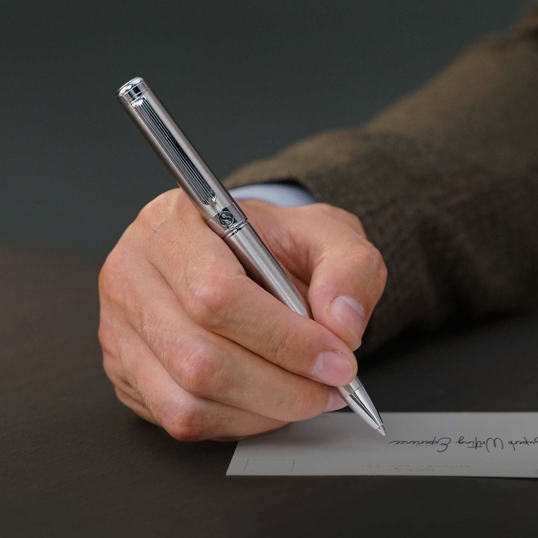 Scriveiner Classic Kugelschreiber aus Edelstahl