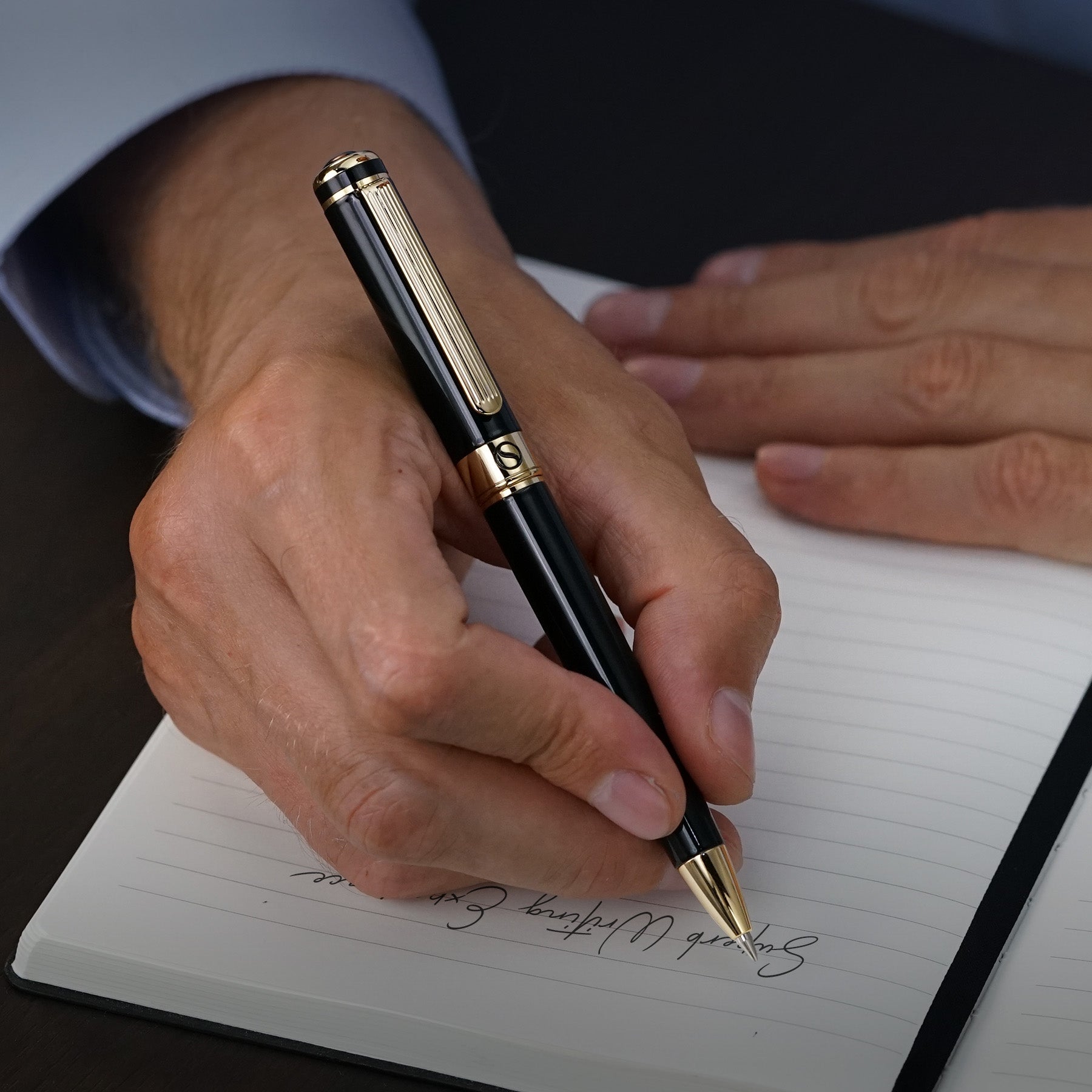 Scriveiner Classic Kugelschreiber aus schwarzem Lack