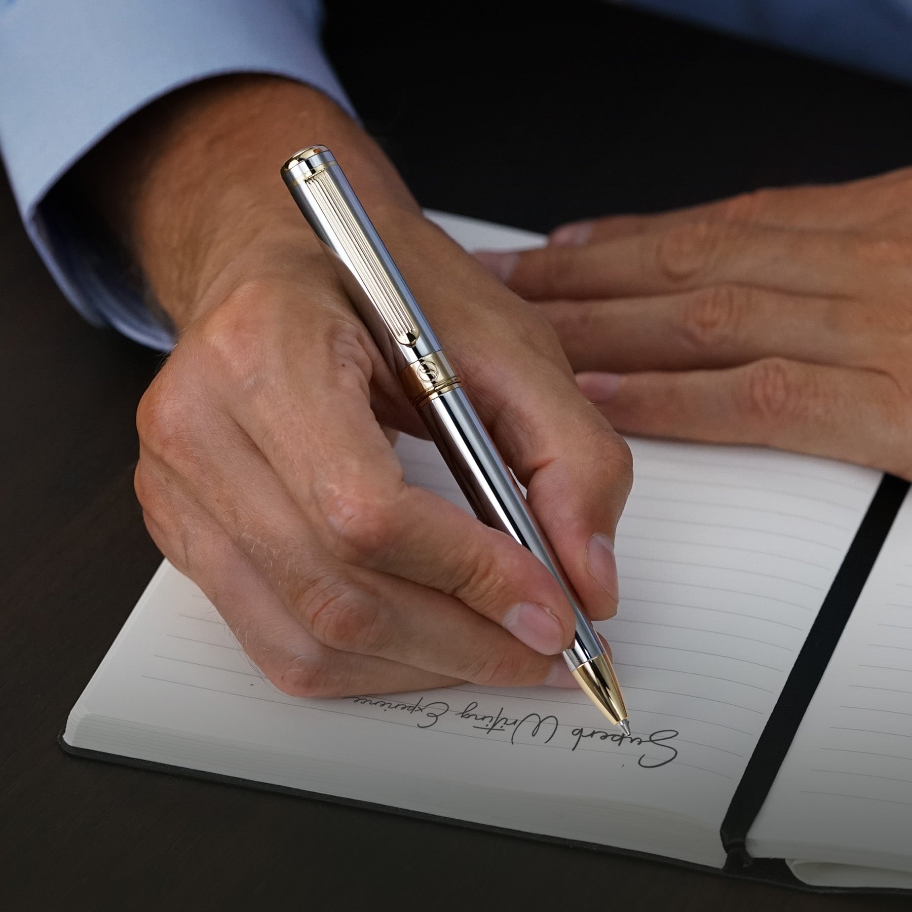 Scriveiner Classic Silber Chrom-Kugelschreiber