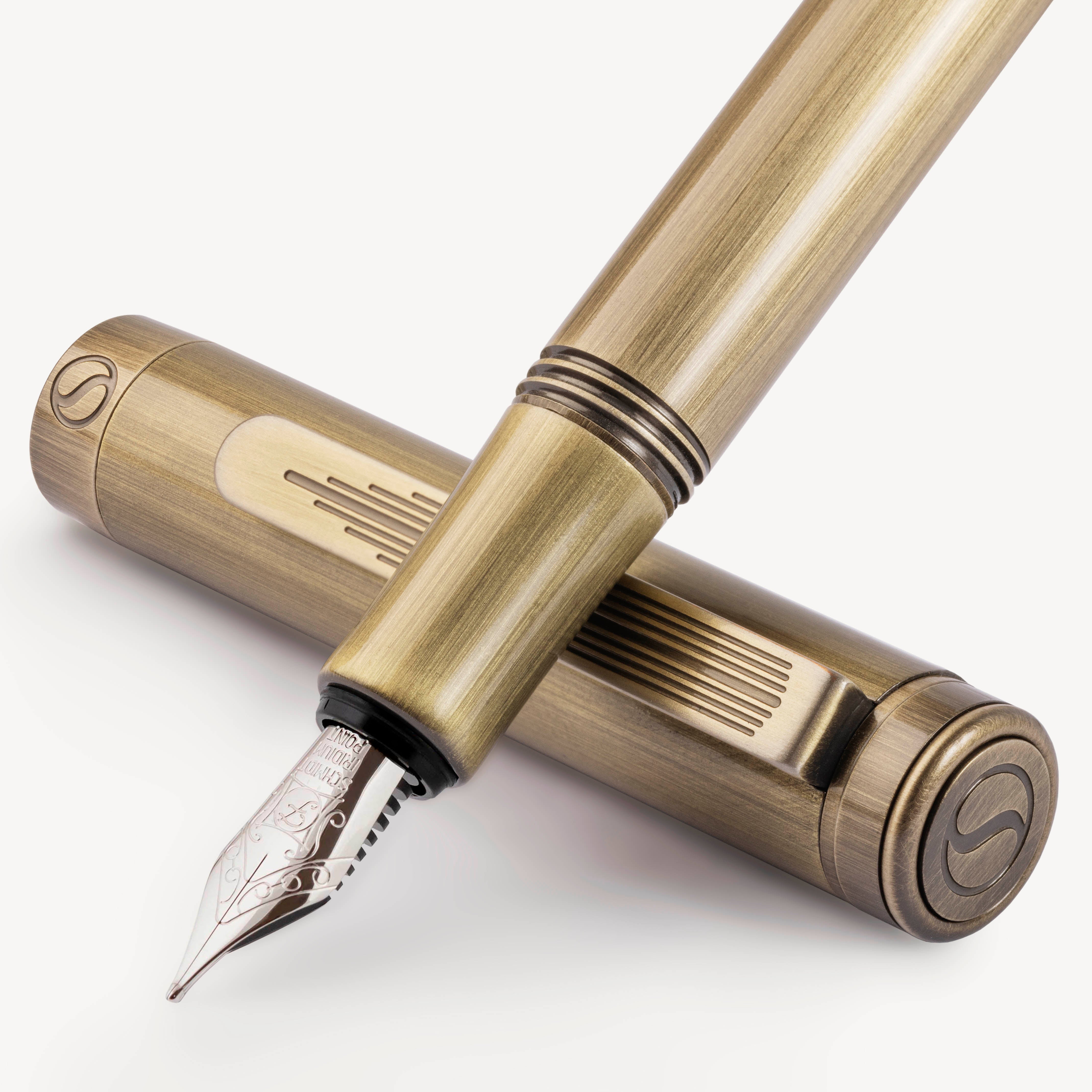 Scriveiner EDC Gold Fountain Pen - Fine Nib