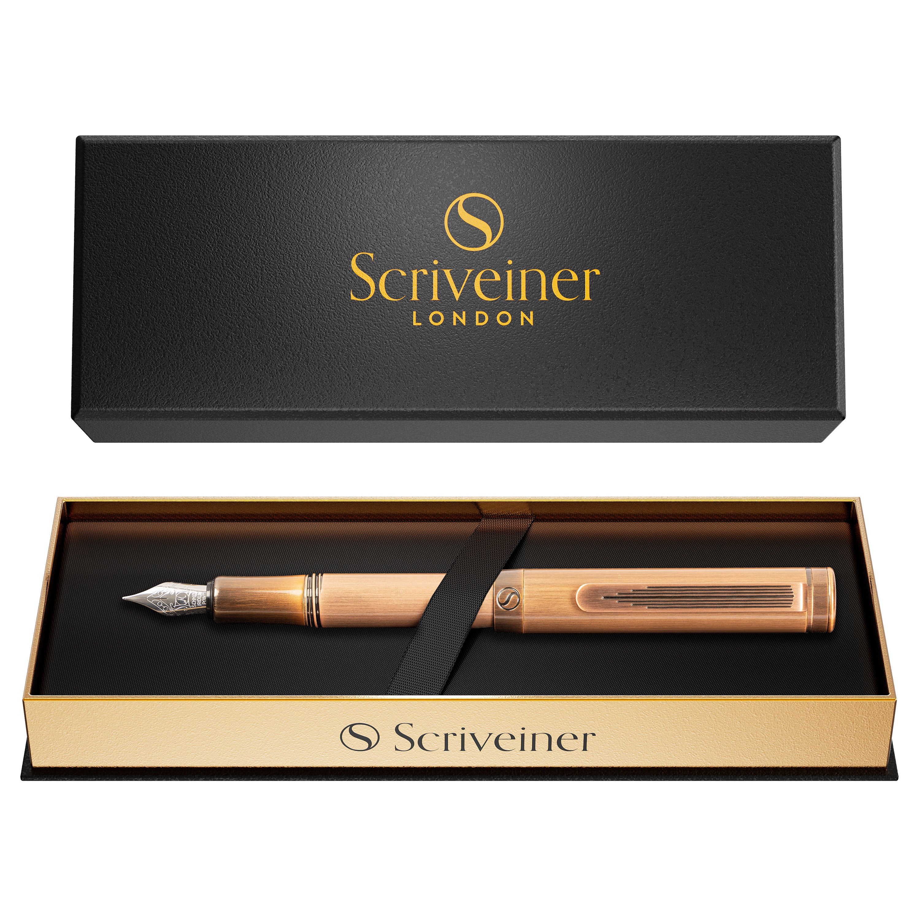 Scriveiner EDC Copper Fountain Pen - Fine Nib