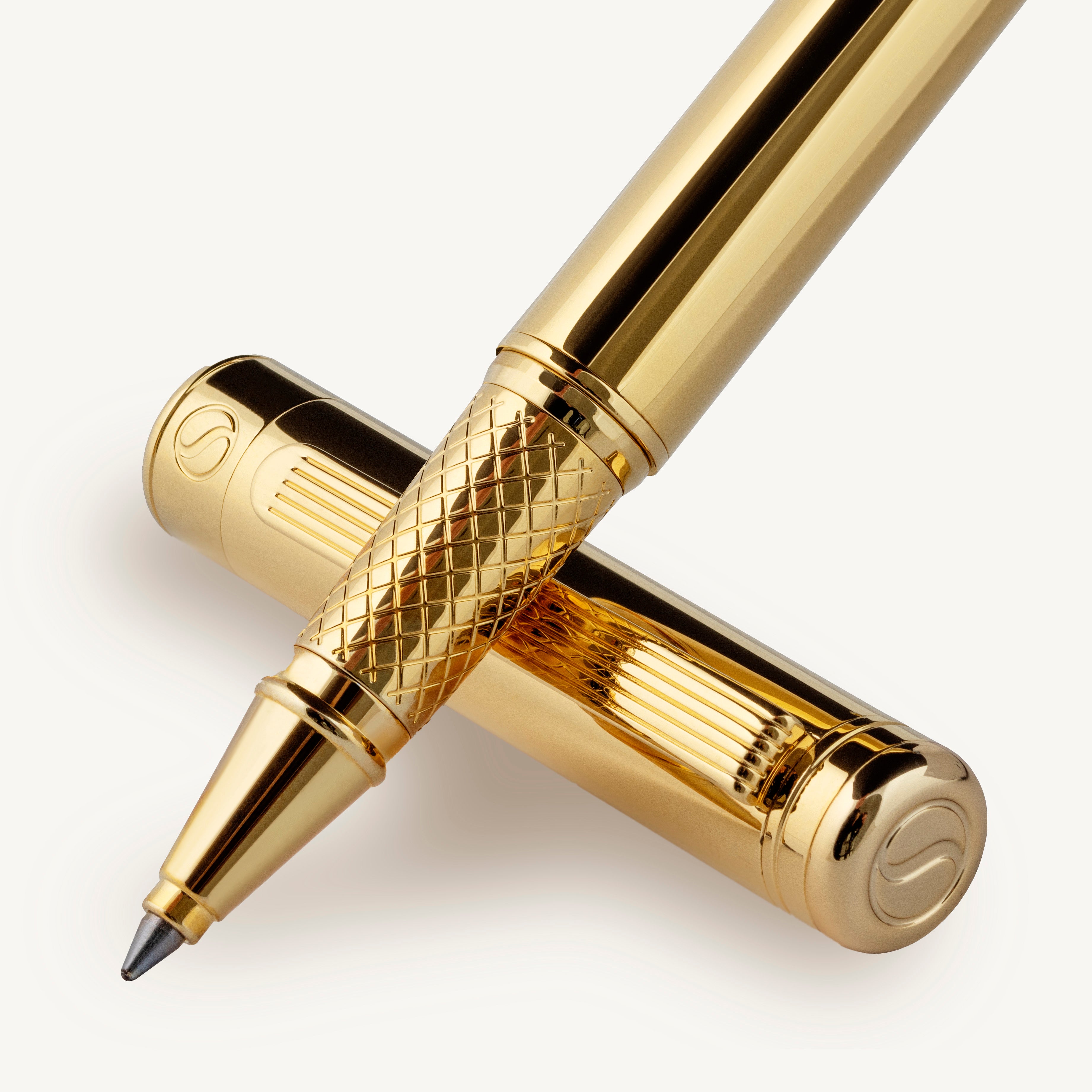 Scriveiner Klassischer Tintenroller in Gold