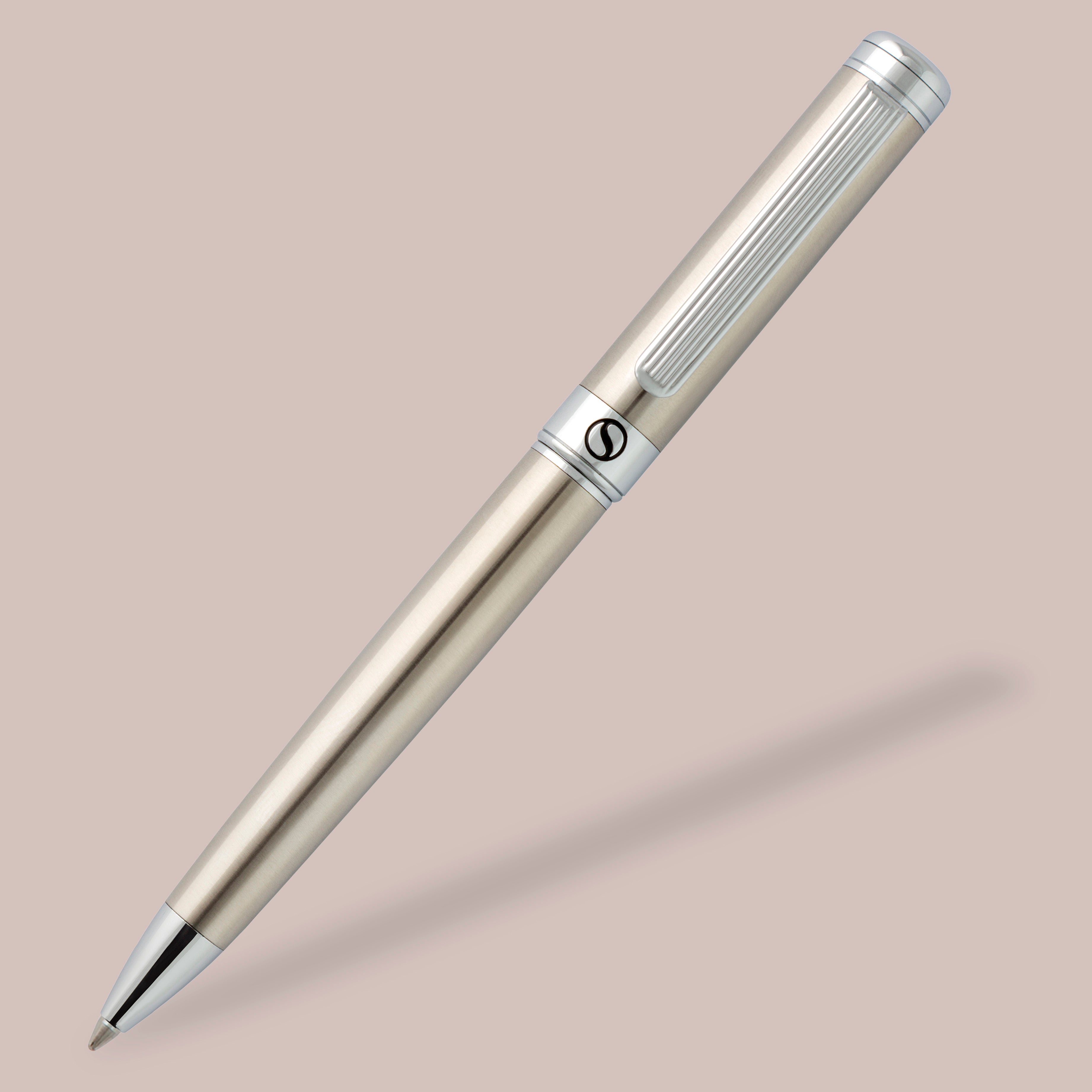 Scriveiner Classic Stainless Steel Ballpoint Pen