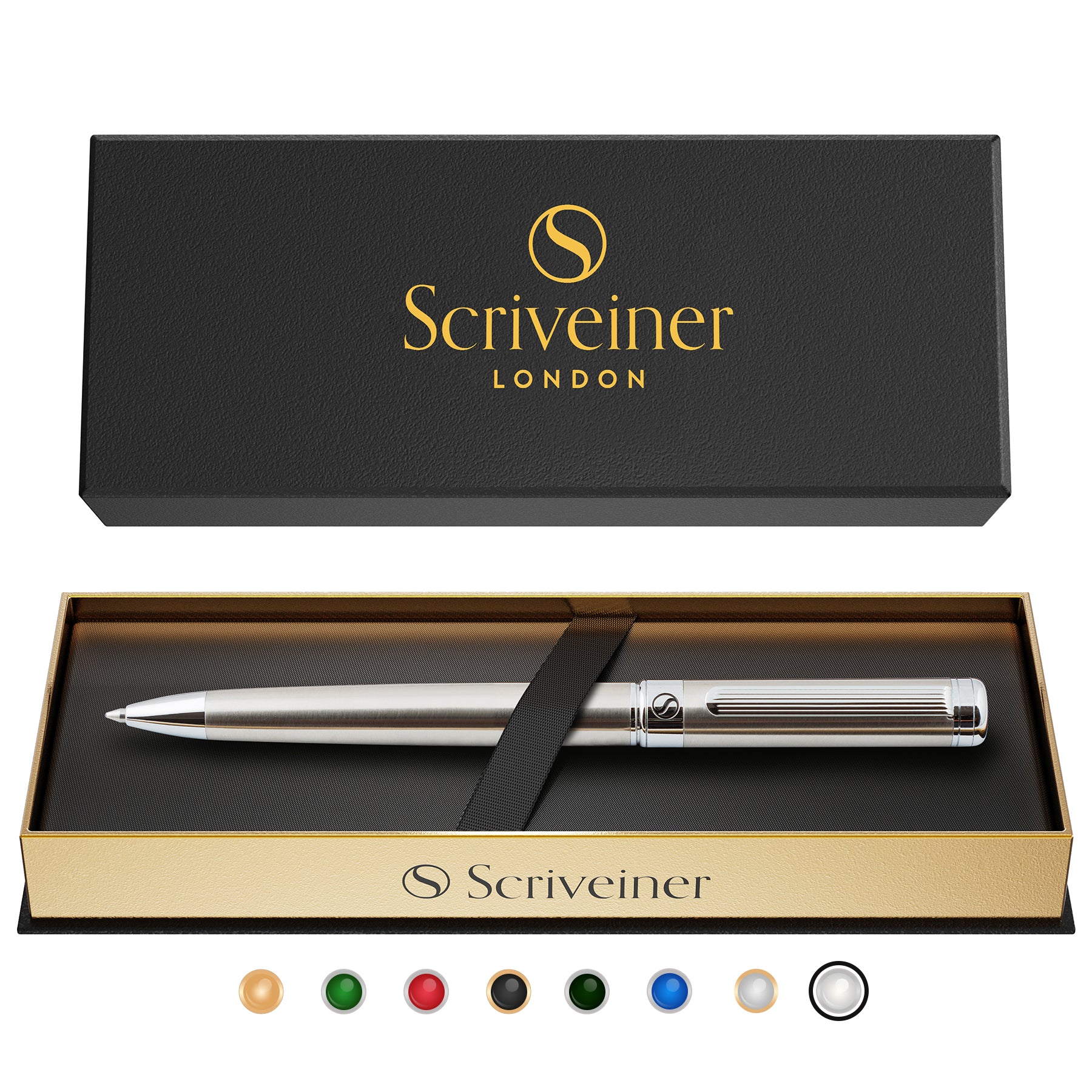 Scriveiner Classic Kugelschreiber aus Edelstahl