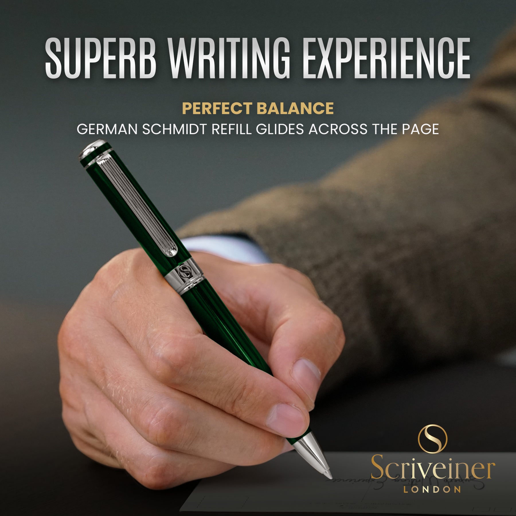 Scriveiner Classic British Racing Green ballpoint Pen