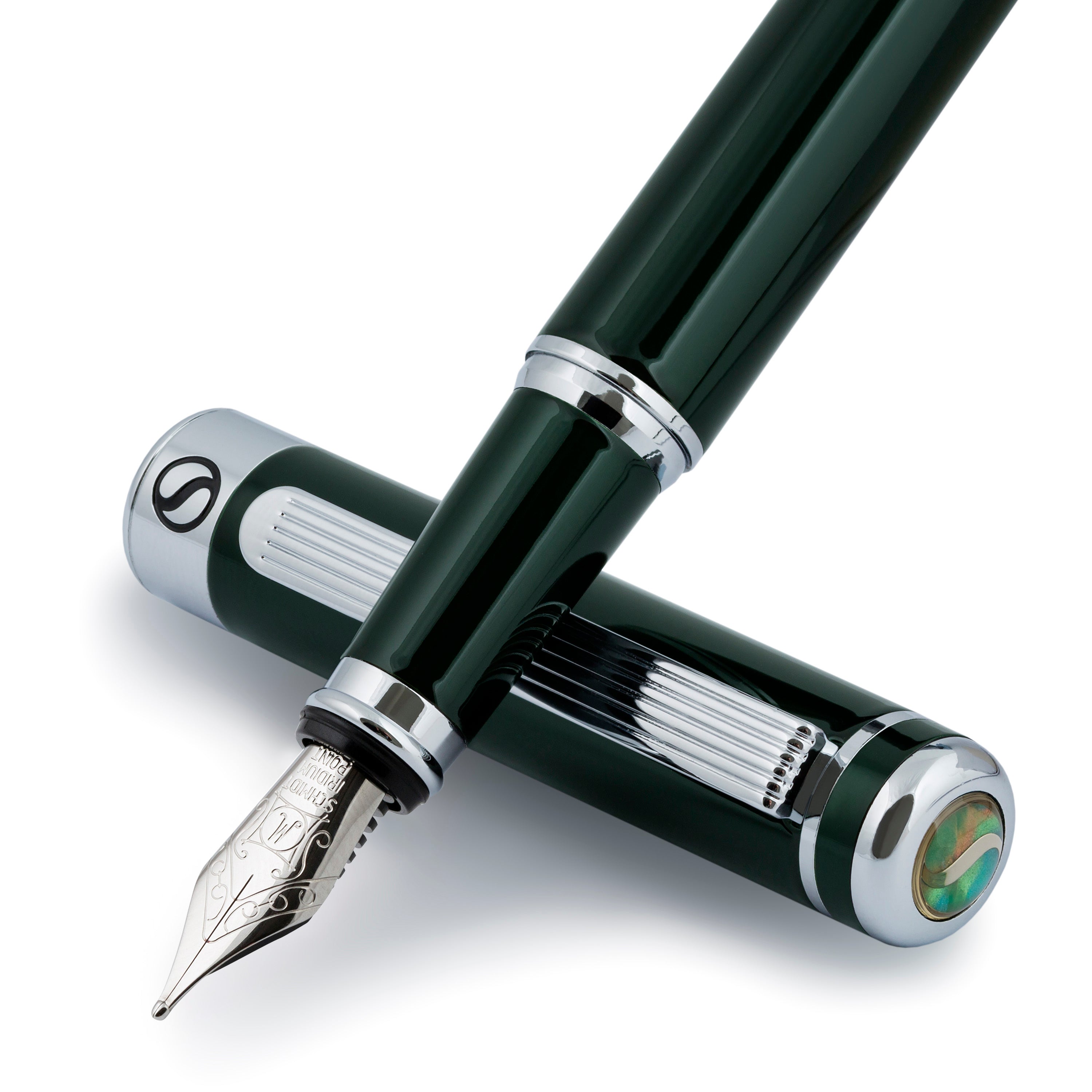 Scriveiner Classic British Racing Green Füllfederhalter – Mittlere Feder