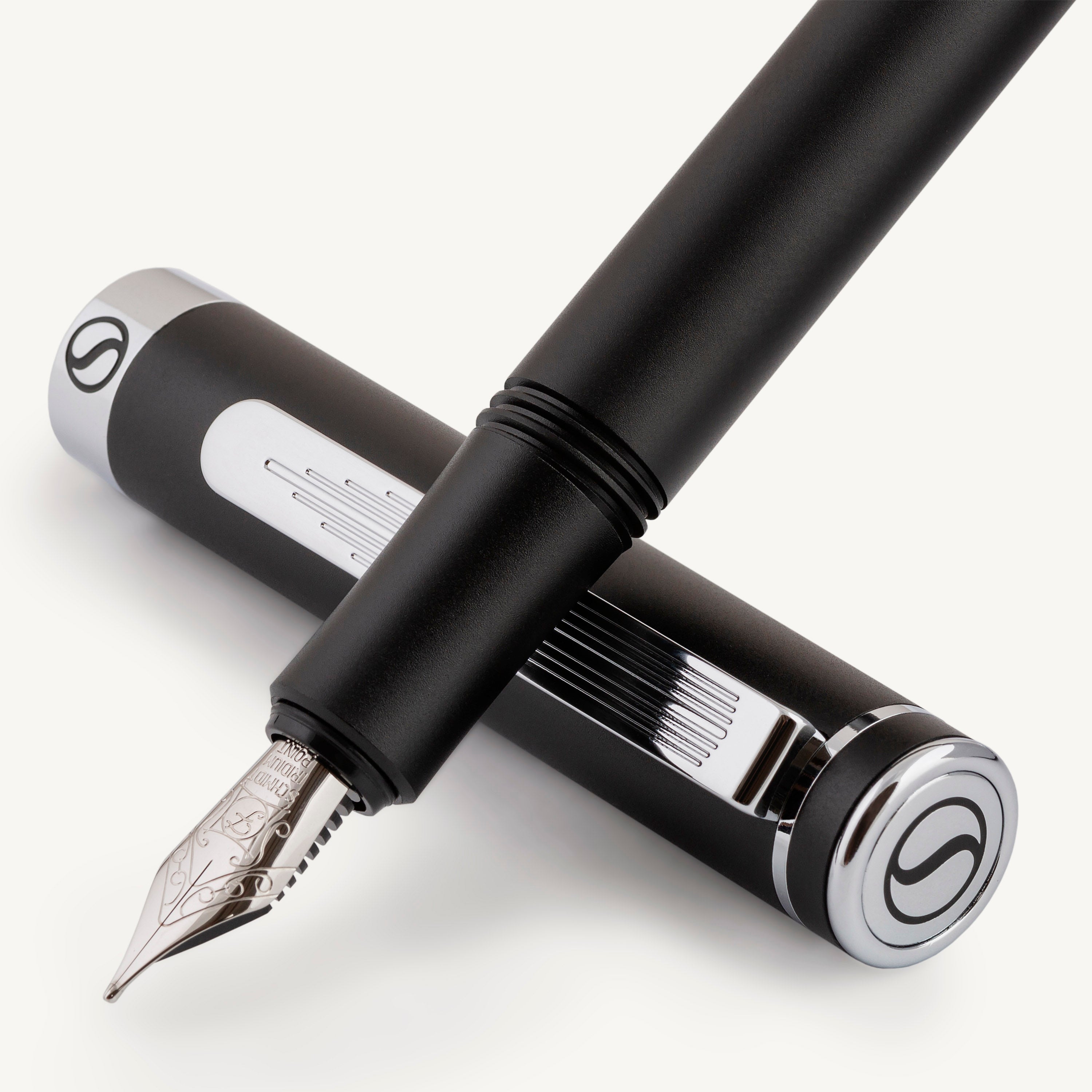 Scriveiner EDC Matt Black Fountain Pen - Fine Nib