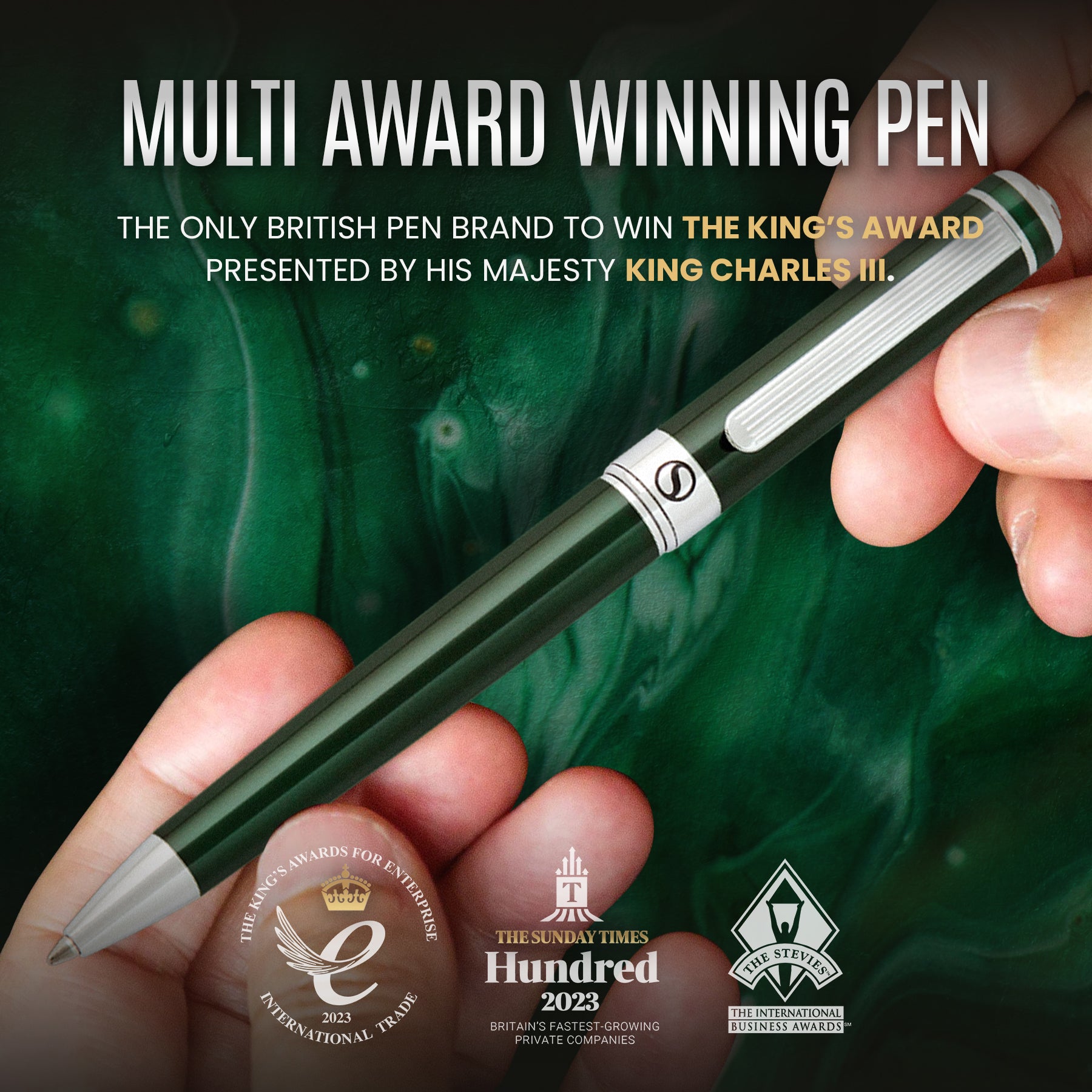 Scriveiner Classic British Racing Green ballpoint Pen