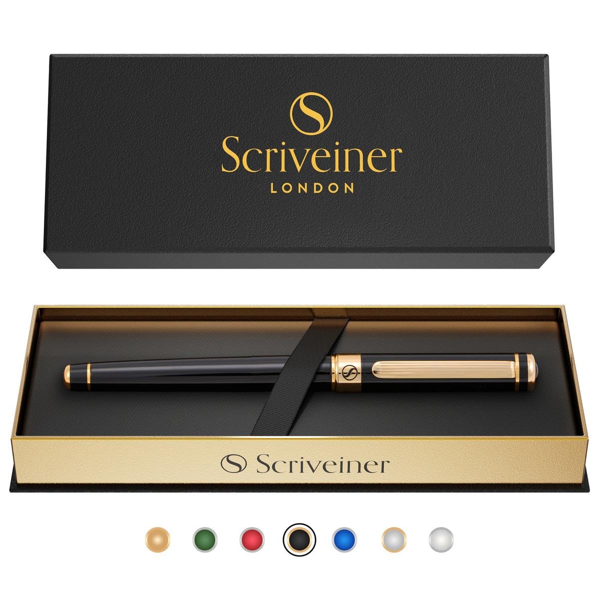 Scriveiner Classic Tintenroller in Schwarzlack