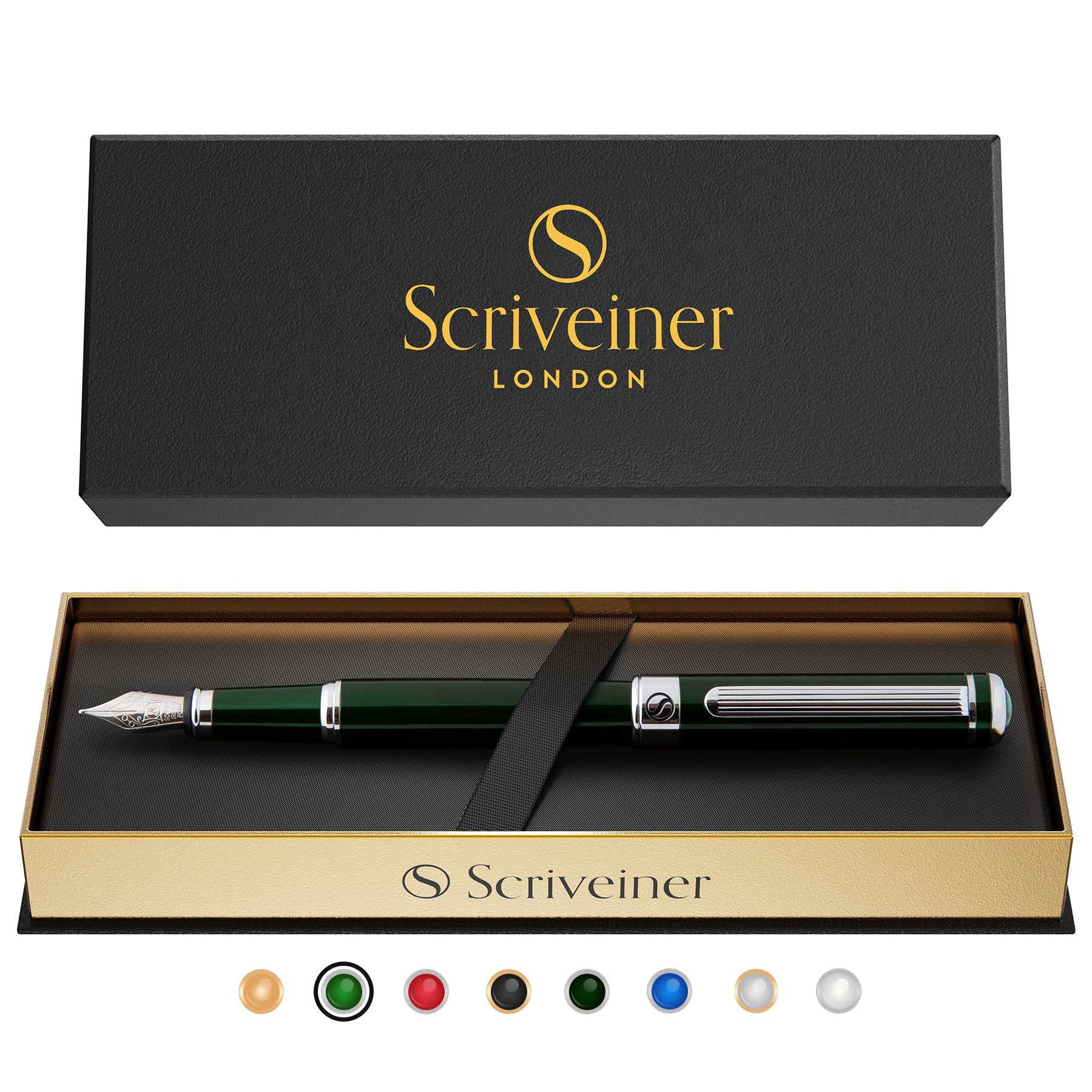 Scriveiner Classic British Racing Green fountain Pen - Medium Nib