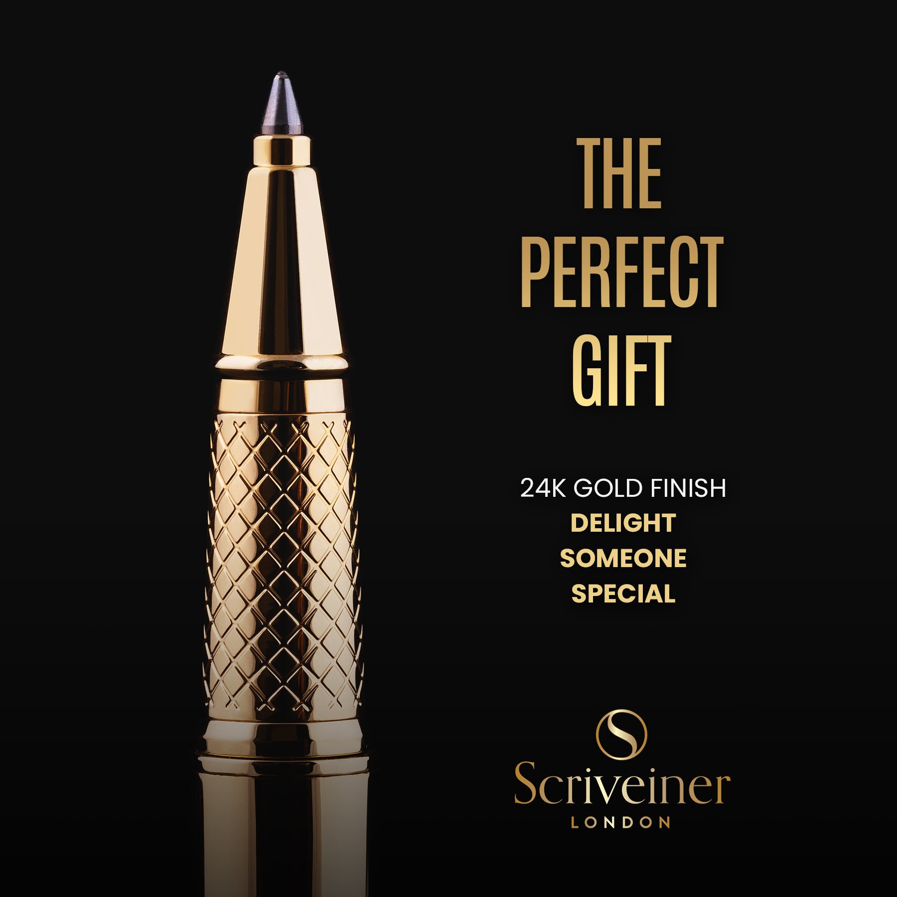 Scriveiner Classic Gold Rollerball Pen