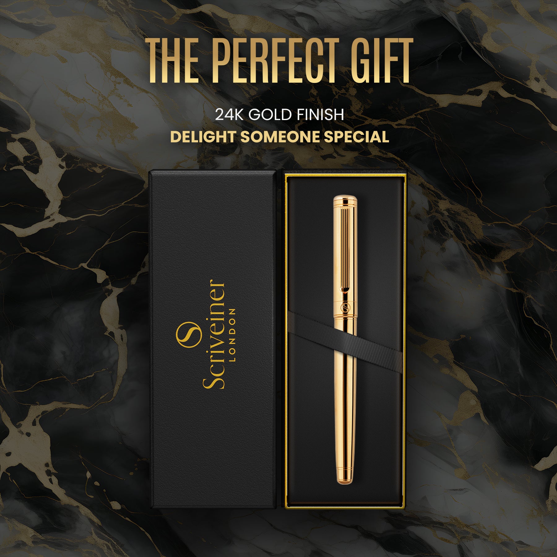 Scriveiner Classic Gold Rollerball Pen