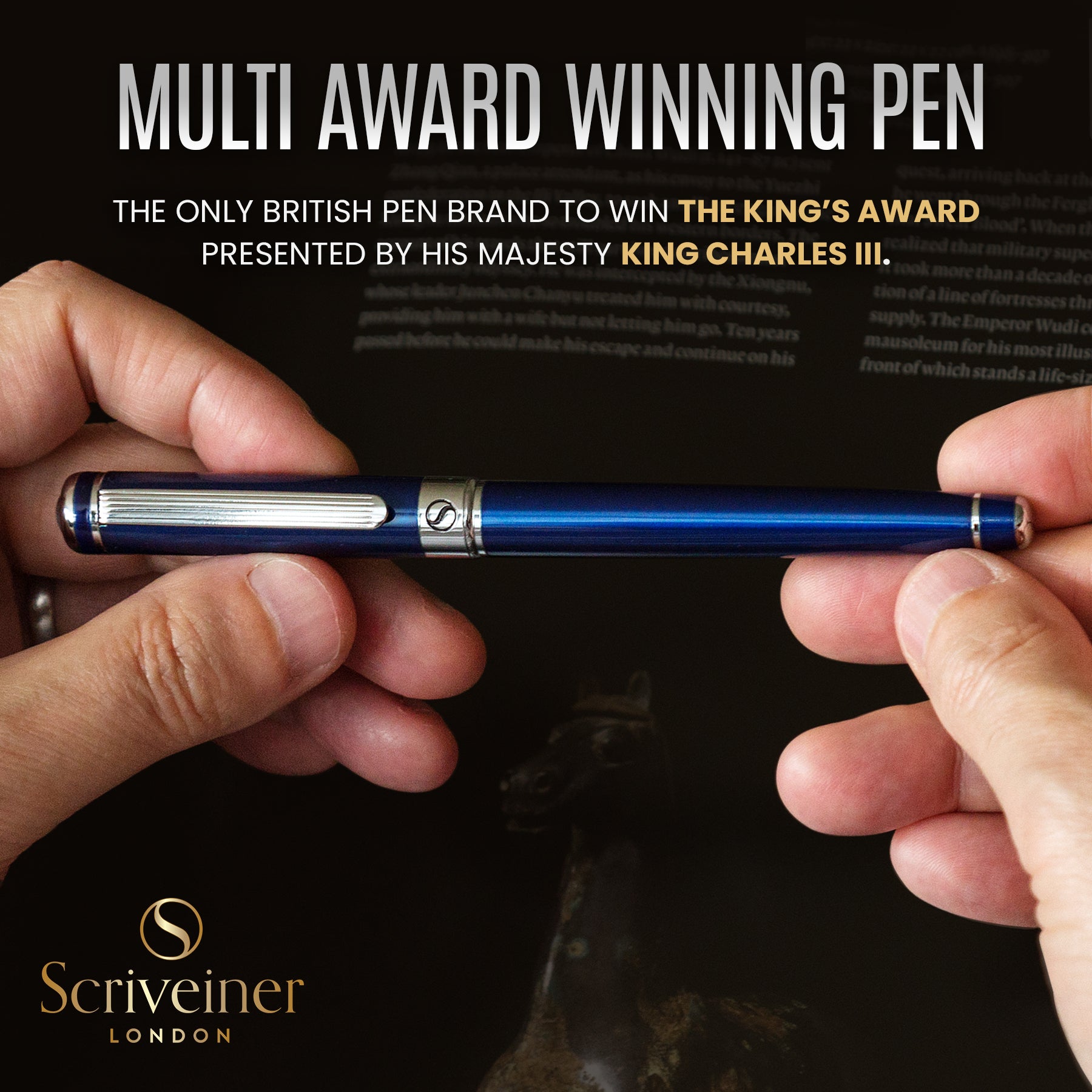 Scriveiner Classic Tintenroller in Mitternachtsblau