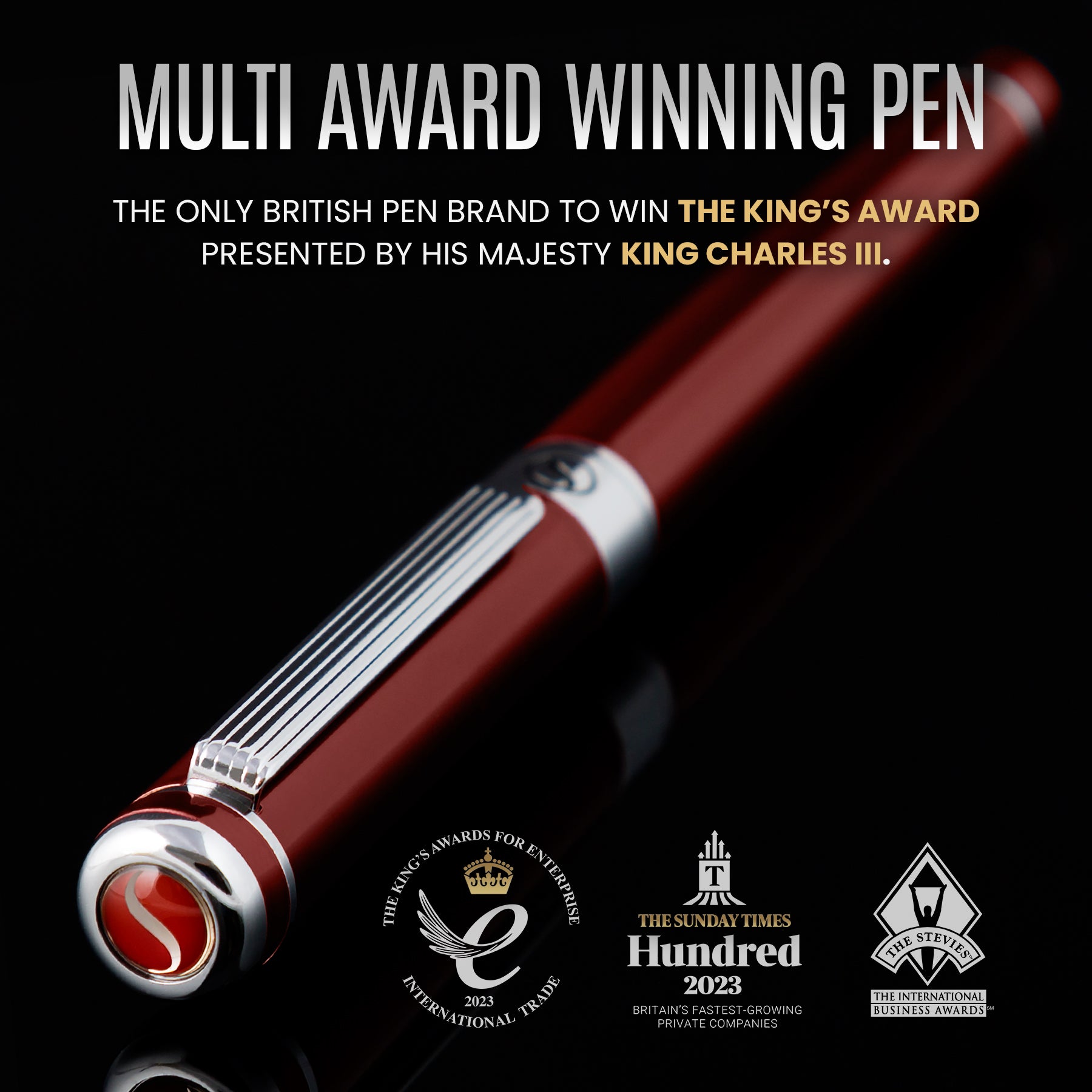 Scriveiner Classic Crimson Red Rollerball Pen